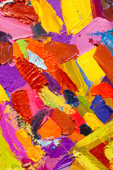 Fototapeta na wymiar Abstract art background. Oil painting on canvas. Colour texture