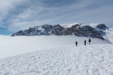 Inversion in the Austrian Alps.