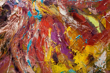 Abstract art  background. Oil painting on canvas. Colour texture