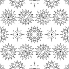 Obraz premium seamless pattern with mandalas