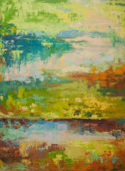 Obraz na płótnie Canvas Abstract art background. Oil painting on canvas. Colour texture