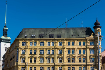 Br&uuml;nn, Brno, Platz der Freiheit mit St. Jakob Kirche