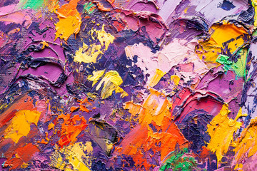 Abstract art  background. Oil painting on canvas. Colour texture