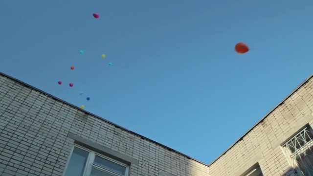 Colorful ballons in sky