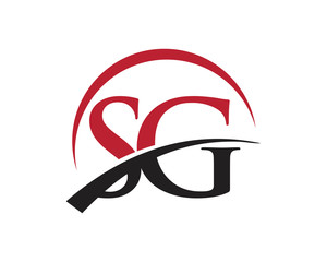 SG red letter logo swoosh