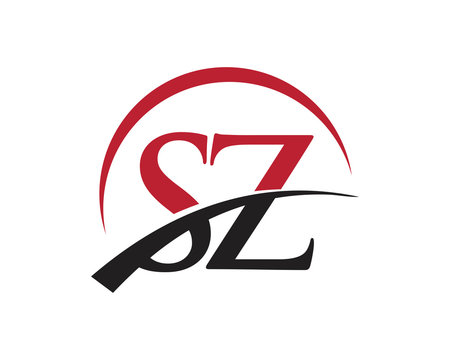 SZ red letter logo swoosh
