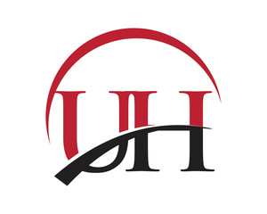 UH red letter logo swoosh