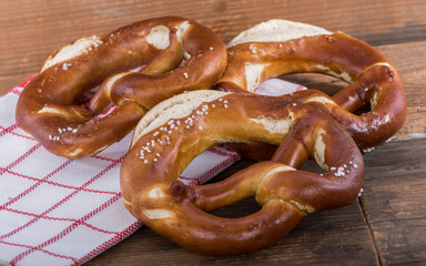 Fresh bavarian pretzels