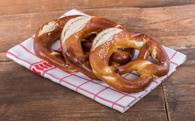 Fresh bavarian pretzels