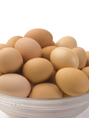 close-up image of a bowl with eggs