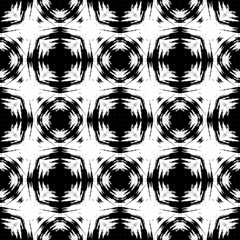 Abstract grunge seamless pattern. Geometric ornament. Vector design.