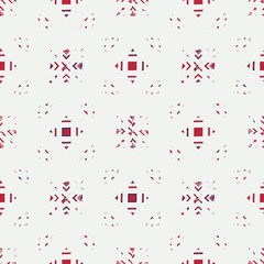 Abstract grunge seamless pattern. Geometric ornament. Vector design.
