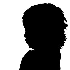 girl cute silhouette illustration