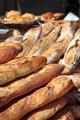 Baguettes at Market in France