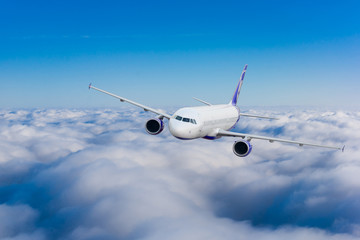 Fototapeta na wymiar Airplane in the sky. Passenger Airliner. Aircraft