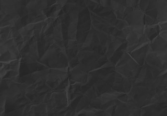 black color paper is full of being wrinkled with light and shadow