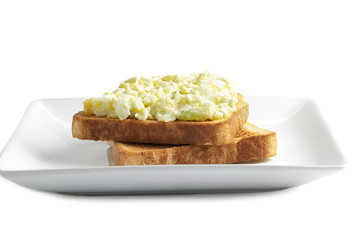  egg sandwich plate