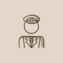 Conductor sketch icon.