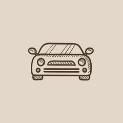 Obraz premium Car sketch icon.