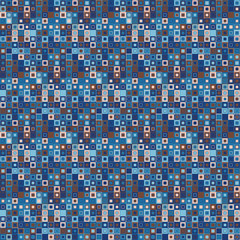 Fototapeta premium Vector seamless pattern. Consists of geometric elements.The elements have a square shape and different color. Useful as design element for texture, pattern and artistic compositions.