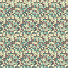 Vector seamless pattern. Consists of geometric elements.The elements have a square shape and different color. Useful as design element for texture, pattern and artistic compositions.