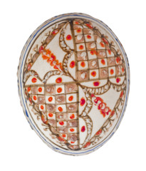 red painted easter egg