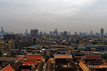 Bangkok from above  A view of the roof tops and the skyline of Bangkok from the Golden Mountain.   © Jan Eufinger