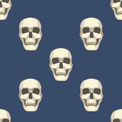 seamless pattern with skulls