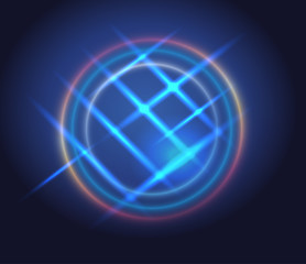 Red wave abstract background
