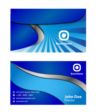 Blue Business Card 
