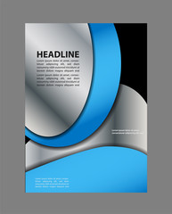 Background concept design for brochure or flyer, abstract vector illustration
