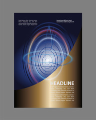 Presentation of flyer design content background. editable vector illustration
