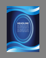 Fototapeta premium flyer, brochure or magazine cover template 