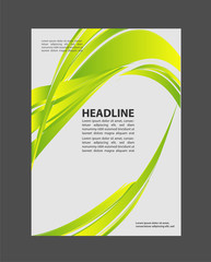 Magazine, flyer, brochure and cover layout design print template
