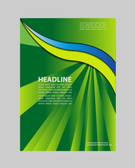 Vector brochure, flyer, magazine cover & poster template
