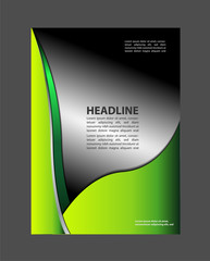 Presentation of flyer design content background.
