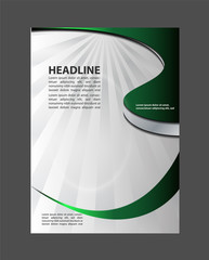 Vector brochure, flyer, magazine cover & poster template
