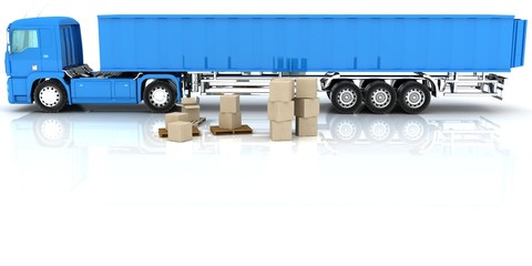 Fototapeta na wymiar Shipping (cargo transportation)