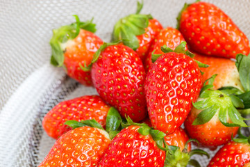 strawberries in bowl