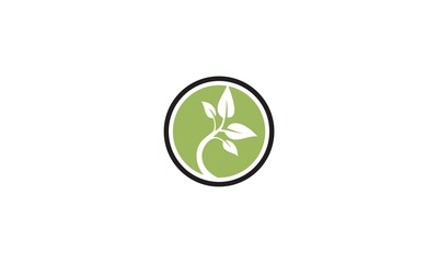 abstract leaf business company logo