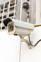 The Old CCTV Security Camera operating long time