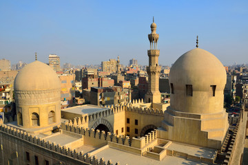 Skyline of Islamic Cairo in Egypt