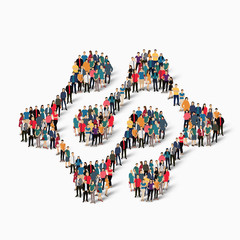 abstract business symbol people