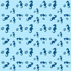 Marine seamless background