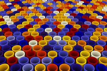 Fototapeta premium abstract colorful background mosaic 3D illustration