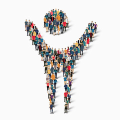 dancing man symbol people