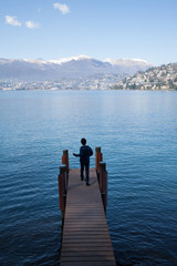 Fototapeta na wymiar Water, lake in Switzerland