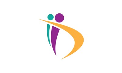 abstract people company logo