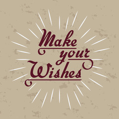 Best Wishes - Quote isolated on background.