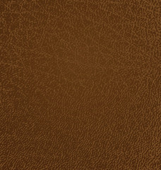 Detailed brown leather texture background. Vector illustration. EPS 10.